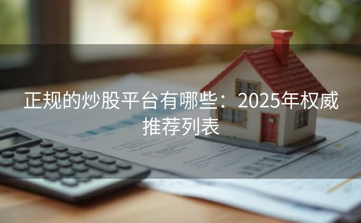 正规的炒股平台有哪些：2025年权威推荐列表