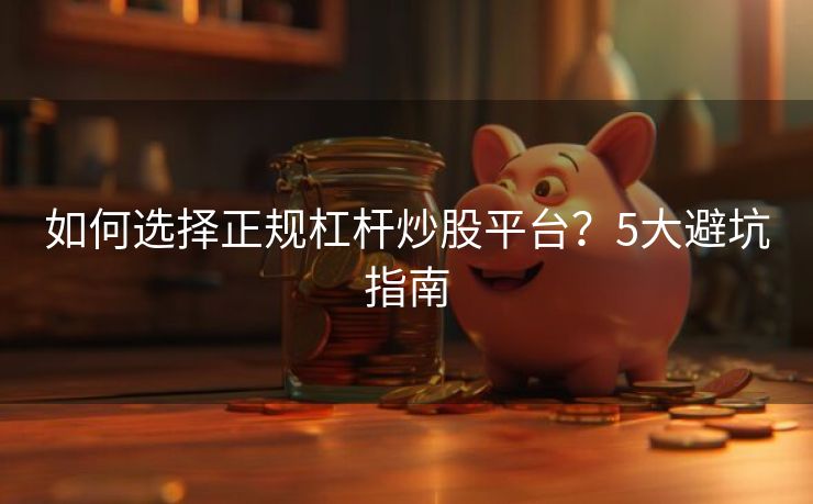 如何选择正规杠杆炒股平台？5大避坑指南
