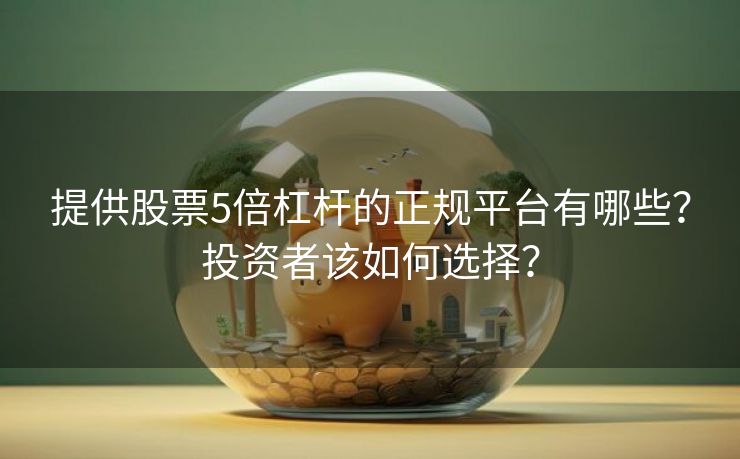 提供股票5倍杠杆的正规平台有哪些？投资者该如何选择？