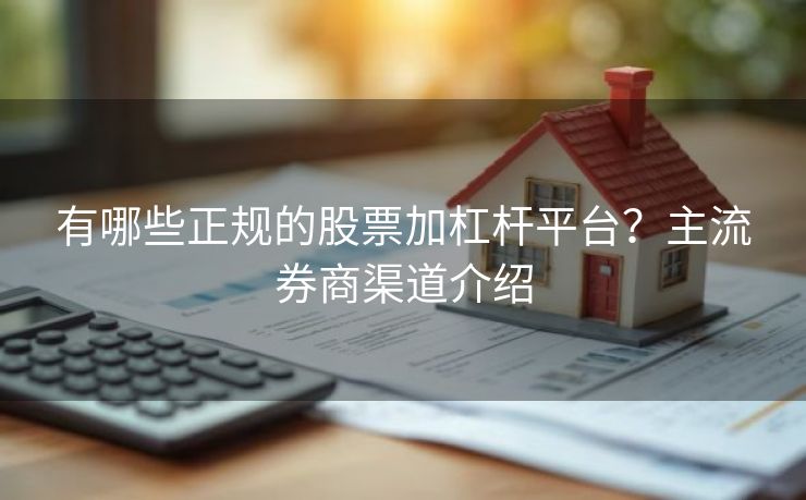 有哪些正规的股票加杠杆平台？主流券商渠道介绍