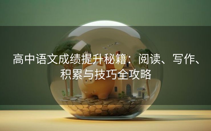 高中语文成绩提升秘籍：阅读、写作、积累与技巧全攻略