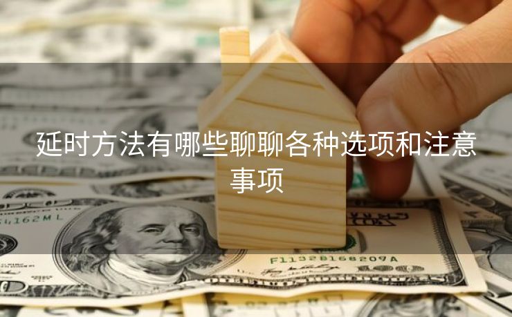 延时方法有哪些聊聊各种选项和注意事项